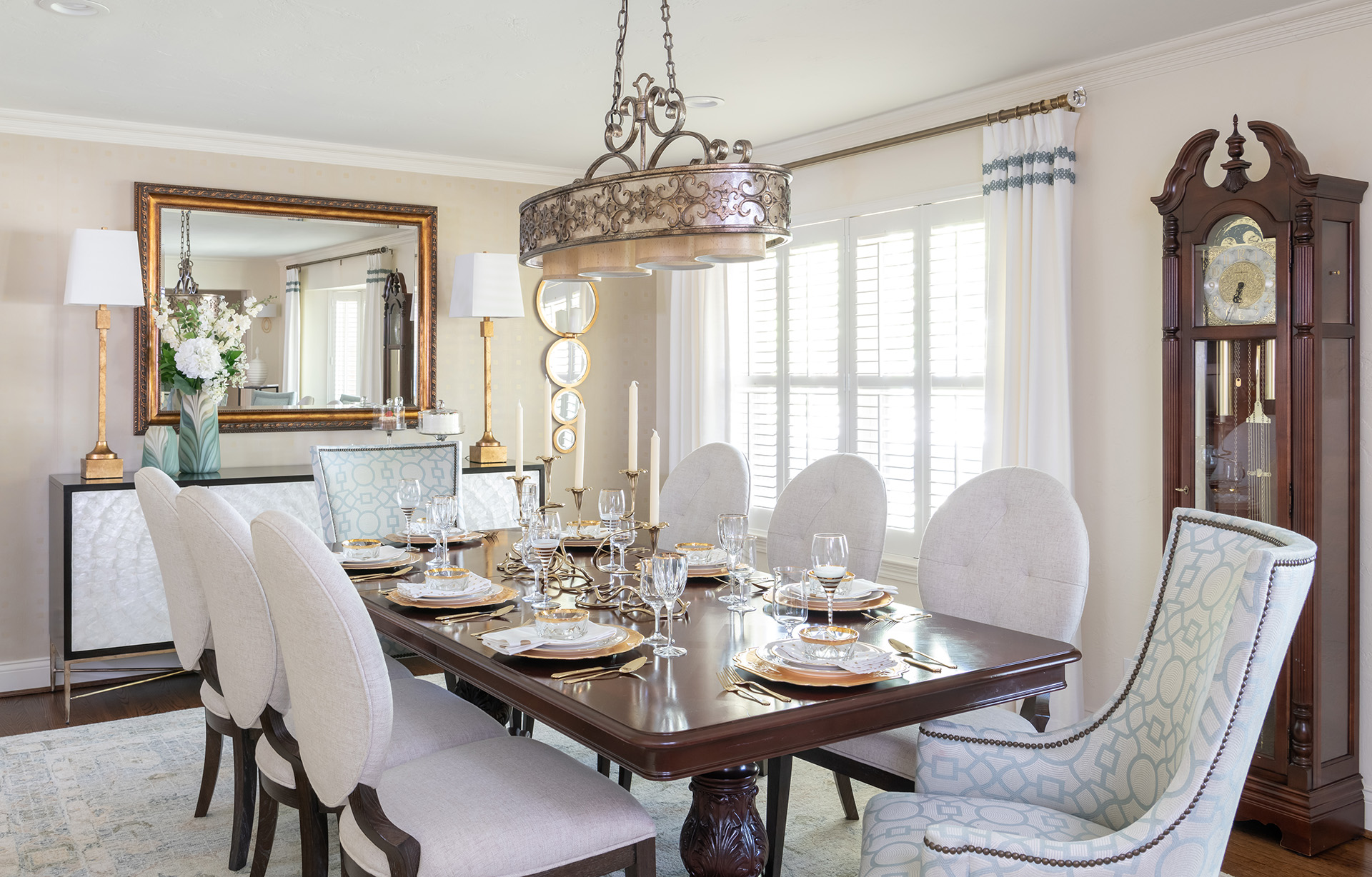 Transitional or eclectic dining room?